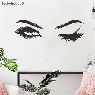 Luckyhouse0^^ สติกเกอร์ติดผนัง ลายขนตาสวย เซ็กซี่ สําหรับตกแต่งบ้าน ห้องนั่งเล่น
 *ใหม่