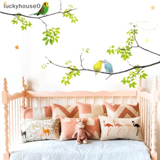 Luckyhouse0^^ สติกเกอร์ติดผนัง ลายนกบนต้นไม้ ลอกออกได้