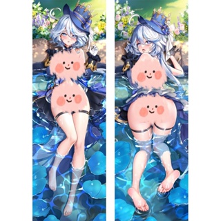 Genshin Impact Focalors ปลอกหมอน ลายอนิเมะ Dakimakura ขนาด 50x150 ซม. สําหรับกอดร่างกาย