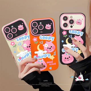 เคสโทรศัพท์มือถือ แบบนิ่ม ลายการ์ตูนหมีน้อยน่ารัก สีชมพู สําหรับ IPhone 6 8 7 15 6S Plus 13 14 11 7Plus XR X 15 12 Pro MAX XS MAX SE 2020