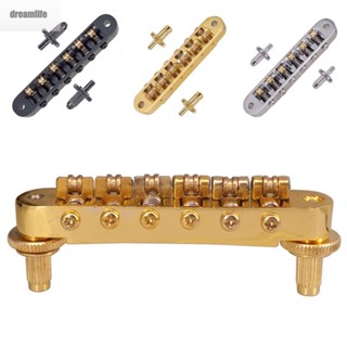 【DREAMLIFE】For Les Paul EPI Electric Guitar Roller Saddle Bridge For 6 Stringed Instruments