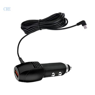 Cre เครื่องบันทึกการขับขี่รถยนต์ พอร์ตเดียว USB สายไฟ GPS เครื่องนําทาง MP3 ที่ชาร์จ