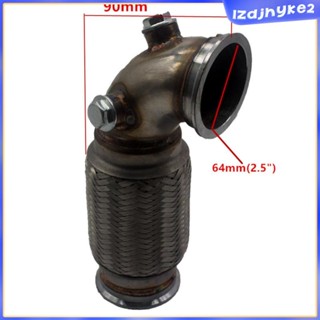 [lzdjhyke2] ท่อหน้าแปลน 2.5 นิ้ว 90° ท่อสูบลม สเตนเลส แบบยืดหยุ่น