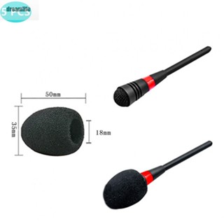 【DREAMLIFE】Headset Microphone Cover Windscreen Windshield 0.7 Inch Diameter 5 Pcs