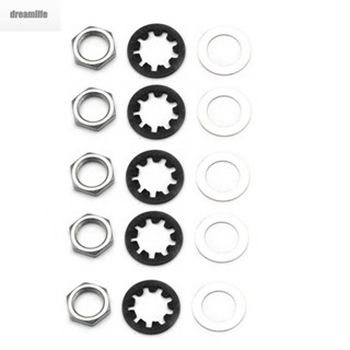 【DREAMLIFE】Nuts Set 15Pcs Fits CTS Guitar Pots Flat Washers Potentiometer Washers