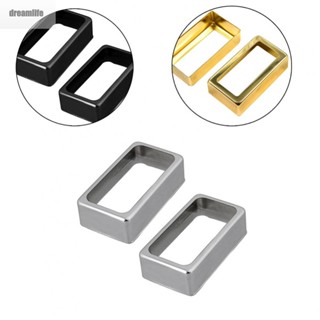 【DREAMLIFE】Pickup Ring Pickup Surround Rings 2Pcs Humbucker Metal Pickup Mounting Rings