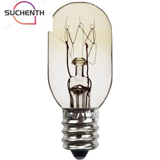 Suchenth หลอดไฟทังสเตน ทองเหลือง ทนความร้อน 15W E12 สีขาวอบอุ่น สําหรับเตาอบ ตู้เย็น