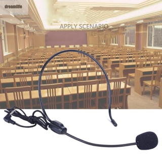 【DREAMLIFE】Headset Microphone For Teaching For Teaching Meeting Head-mounted Wired