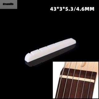 【DREAMLIFE】Electric Guitar Bone Nut Slotted Electric Guitar Nut Parts Replacement
