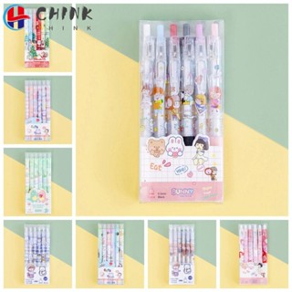 Chink ปากกาเจล แห้งเร็ว สีดํา 6 ชิ้น ต่อชุด