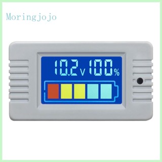 Jojo เครื่องวัดแรงดันไฟฟ้าแบตเตอรี่ดิจิทัล 12V 24V 36V 48V หน้าจอ LCD