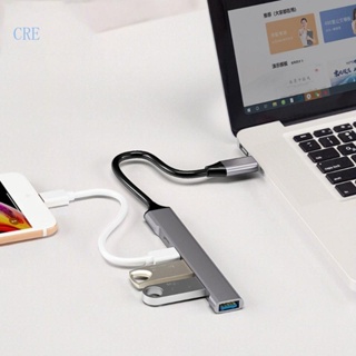 Cre อะแดปเตอร์ฮับ USB C 4 in 1 รองรับ USB3 0 USB2 0 PD60W