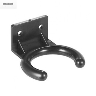 【DREAMLIFE】Hanger Plastic Rack Stand Wall 6g/ 0.2in Black Bracket Mic Accessories