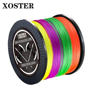 Xoster X12 X9 X4 สายเบ็ดตกปลา PE แบบถัก แข็งแรงมาก 4 9 300 ม. 500 ม. 12 เส้น รอก.