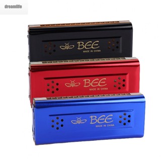 【DREAMLIFE】Harmonica 130mmx55mmx23mm Beginner Or Lover Brass Reeds Double-sided Tremolo