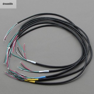 【DREAMLIFE】Guitar Shielded Wire 34.2cm Length 4 Conductor 6pcs Circuit Hookup Wire