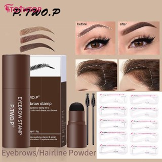 P.two.p Eyebrow Stamp Shaping Kit-brow Powder Stamp Makeup Reusable Eyebrow Stencils Eyebrow [TOP]