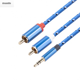 【DREAMLIFE】Cable Audio Cable For Amplifier Home Male Plug Phone Theater Y Splitter