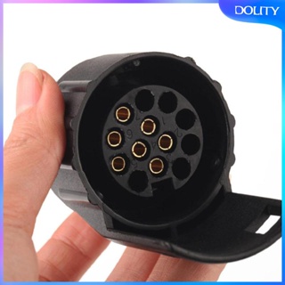 [dolity] ใหม่ อะแดปเตอร์ซ็อกเก็ตเชื่อมต่อรถพ่วง 7 Pin เป็น 13 Pin 12V