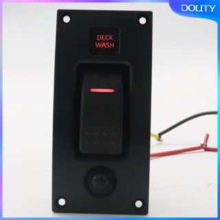 [dolity] แผงสวิตช์โยก ควบคุมการเปิด ปิด 12 24V สําหรับเรือ DIY