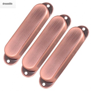 【DREAMLIFE】Stylish and Protective Guitar Pickup Covers Pack of 3 Metal Sealed Outer Shells