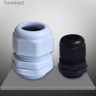 Twinkle ข้อต่อเชื่อมสายเคเบิล ไนล่อน กันน้ํา IP68 PG7 PG9 PG11 PG16 สีขาว สีดํา