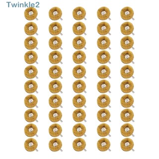 Twinkle ล้อขัด สีเหลือง 1/8 นิ้ว (3 มม.) ทนทาน 80 ช่อง 50 ชิ้น