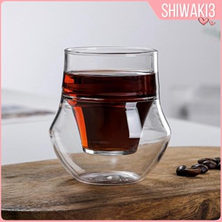 [Shiwaki3] แก้วกาแฟ แบบใส สองชั้น สําหรับบาร์ ปาร์ตี้ ครัวเรือน