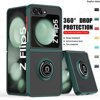 For Samsung Galaxy Z Flip 5 flip5 5G Case Multifunctional Magnetic Ring Stand Cover Protective Shell