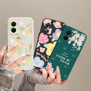 เคสซิลิโคนนิ่ม ลายดอกไม้ สําหรับ OPPO A58 A78 Reno 8T A17 A57 2022 A15 A16 A16K A54 A53 A12 A5S A7 A3S A11k A52 A92 A94 A37 F9 5F A1K A31 A8 A55 C1