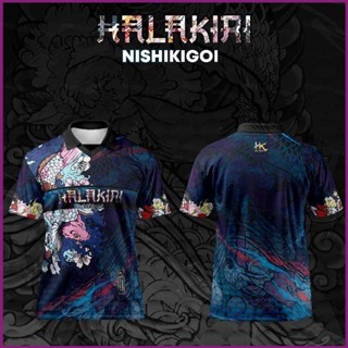 Np2 Jersi Halakiri Nishikigoi เสื้อยืดโปโล แขนสั้น ลําลอง สําหรับผู้ชาย และผู้หญิง เหมาะกับการเล่นกีฬา PN2