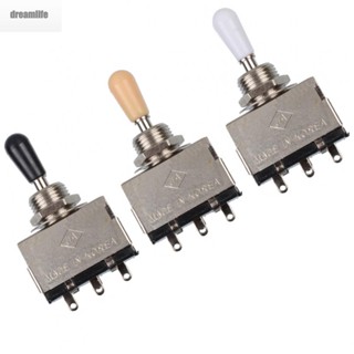 【DREAMLIFE】Guitar Metal Tone Toggle Switch with Plastic Knob for LP Electric Guitars