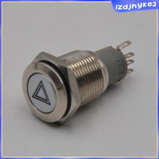 [lzdjhyke2] ปุ่มกดสวิตช์เปิด ปิด ไฟเตือนฉุกเฉิน LED กันน้ํา สําหรับรถยนต์