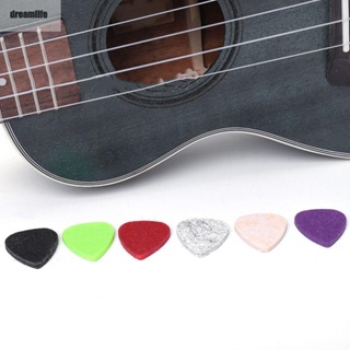 【DREAMLIFE】Ukulele Felt Picks 30mm*25mm 3mm Thick Accessories Colorful Performances