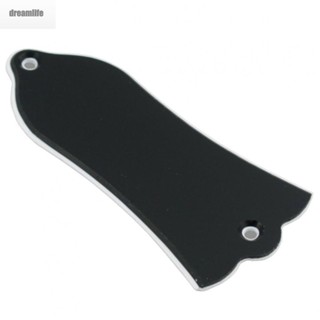 【DREAMLIFE】Truss Rod Cover Bell Shaped Black Plain Plastic 2-ply Accessories Durable