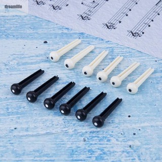 【DREAMLIFE】Guitar Bridge Pins Folk Guitar Martin/Taylor Parts Ukulele Black/White