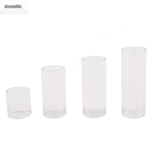 【DREAMLIFE】4 Pcs-Clear Slide Bottleneck Set For Acoustic Electric Guitar-Accessories