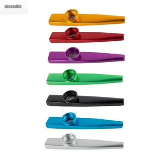 【DREAMLIFE】Metal Kazoo Flute Guitar Partner Metal Kazoo Mouth Musical Instrument 1pc