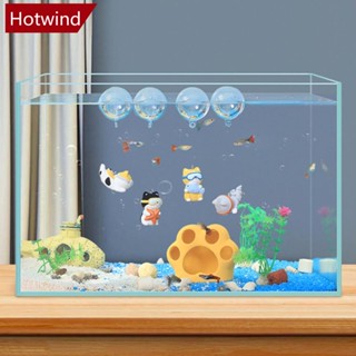 Hotwind จี้ของเล่นลอยน้ํา รูปแมวน่ารัก สําหรับตกแต่งตู้ปลา C6M4 1 ชิ้น