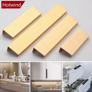 Hotwind มือจับลิ้นชัก ตู้กับข้าว เฟอร์นิเจอร์ อลูมิเนียมอัลลอย สีดํา สีทอง F8U1