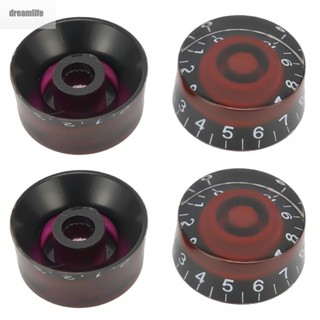 【DREAMLIFE】Guitar Knobs LP Electric Guitar Magnifies The Digits Plastic Red Black