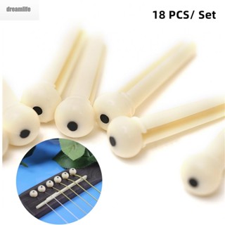 【DREAMLIFE】Pins Pegs 12 Pcs Accessories Acoustic Guitar Fixed Holder Folk Guitar Plastic