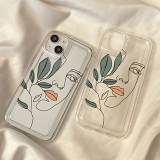 เคสนิ่มทีพียู For iPhone 14 11 13 12 15 Pro Max 6 7 8 Plus X XR XS Max SE เคสนิ่มใสถุงลมนิรภัยกันกระแทกการ์ตูนน่ารัก