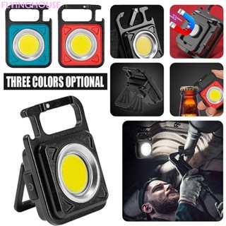 ไฟฉาย Led อเนกประสงค์ แบบชาร์จ Usb Cob Mini Key Chain Lamp