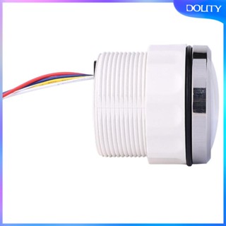 [dolity] เครื่องวัดแรงดันไฟฟ้า LED 2 นิ้ว 52 มม. กันน้ํา สีแดง สําหรับรถยนต์ รถจักรยานยนต์ DC 12V-24V