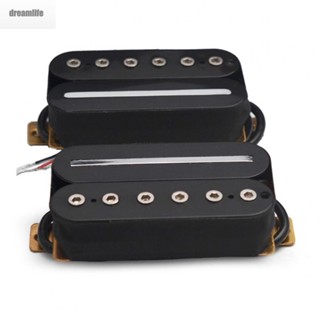 【DREAMLIFE】Humbucker Pickup For ST SQ Electric Guitars Guitar Neck And Bridge Screws Black