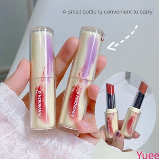 Herorange Moisturizing Water Light Mirror ลิปสติก Jelly Doodle Lip Nude Color Pure Desire Pseudo-su Yan White Lipstick หญิง yuee