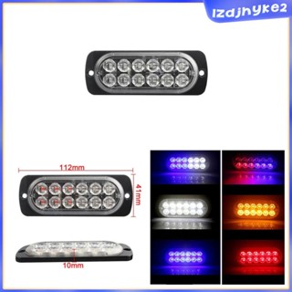 [lzdjhyke2] แถบไฟแฟลช LED 12 ดวง 12V 24V 36W สีขาว