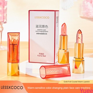 Lessxcoco Magic Discoloration Lipstick Long Waterproof Lip Stick Kawaii สาวแต่งหน้าเครื่องสำอางน่ารัก yuee