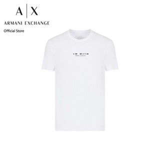 AX Armani Exchange เสื้อยืดผู้ชาย รุ่น AX 6LZTBK ZJ3VZ1100 - สีขาว